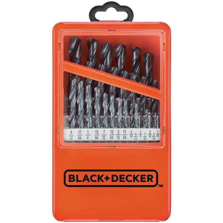 BLACK+DECKER N20D594Conjunto de brocas indexadas de metal com 29 peças ferramentas