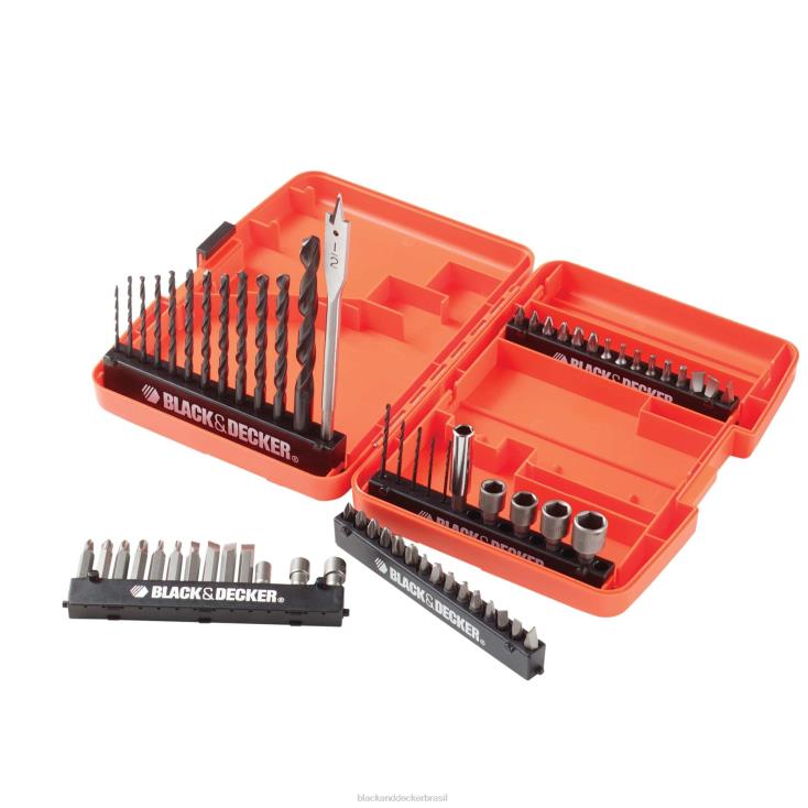BLACK+DECKER N20D595Conjunto de brocas para furar e aparafusar com 66 peças ferramentas