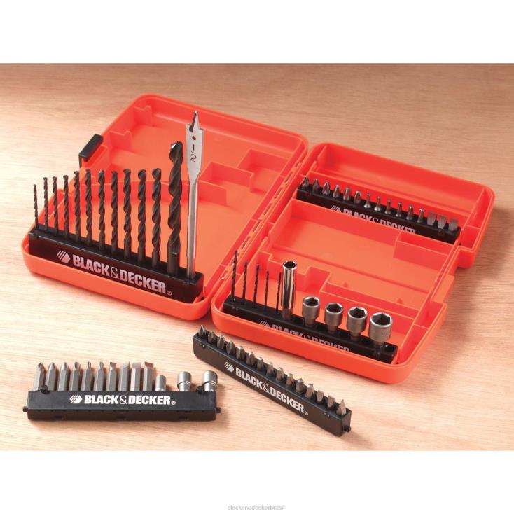 BLACK+DECKER N20D595Conjunto de brocas para furar e aparafusar com 66 peças ferramentas