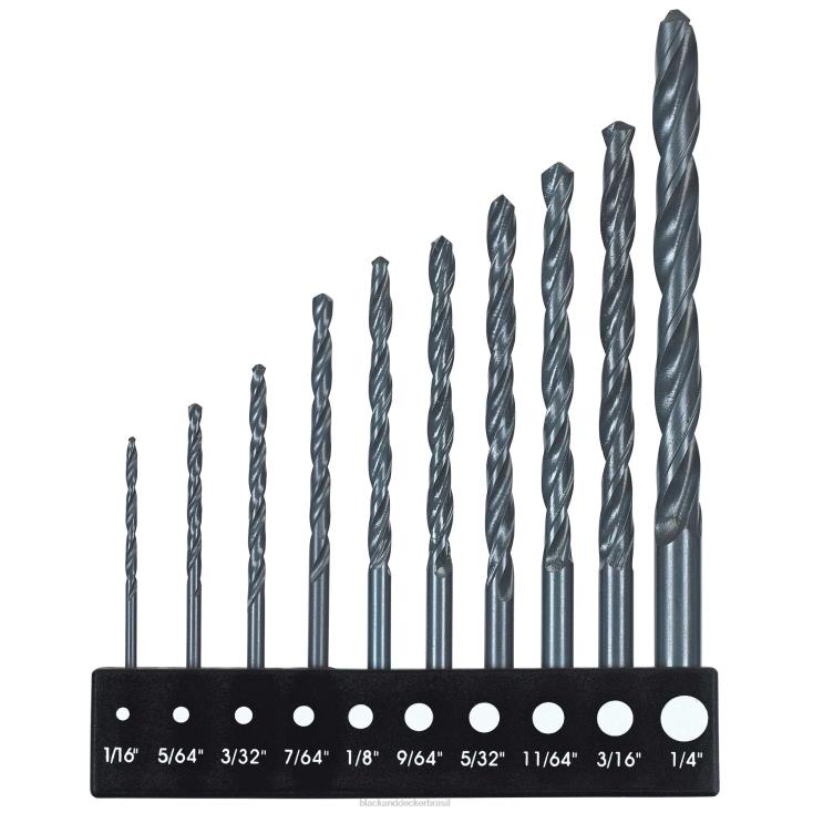 BLACK+DECKER N20D597conjunto de brocas com 10 peças ferramentas