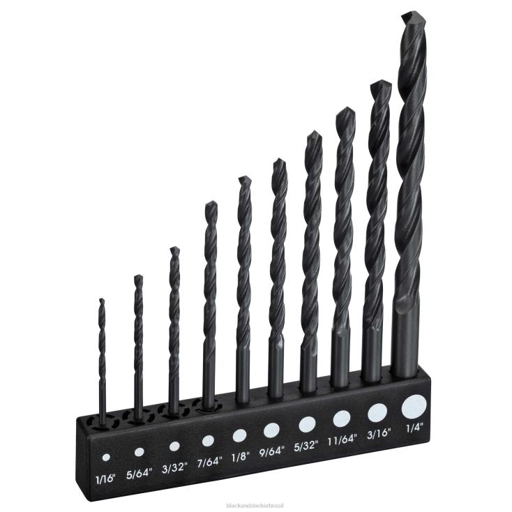 BLACK+DECKER N20D597conjunto de brocas com 10 peças ferramentas