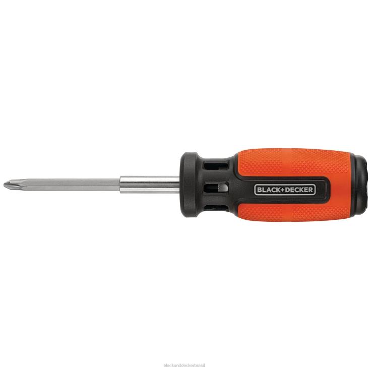 BLACK+DECKER N20D605chave de fenda empurre e escolha 7 bits ferramentas