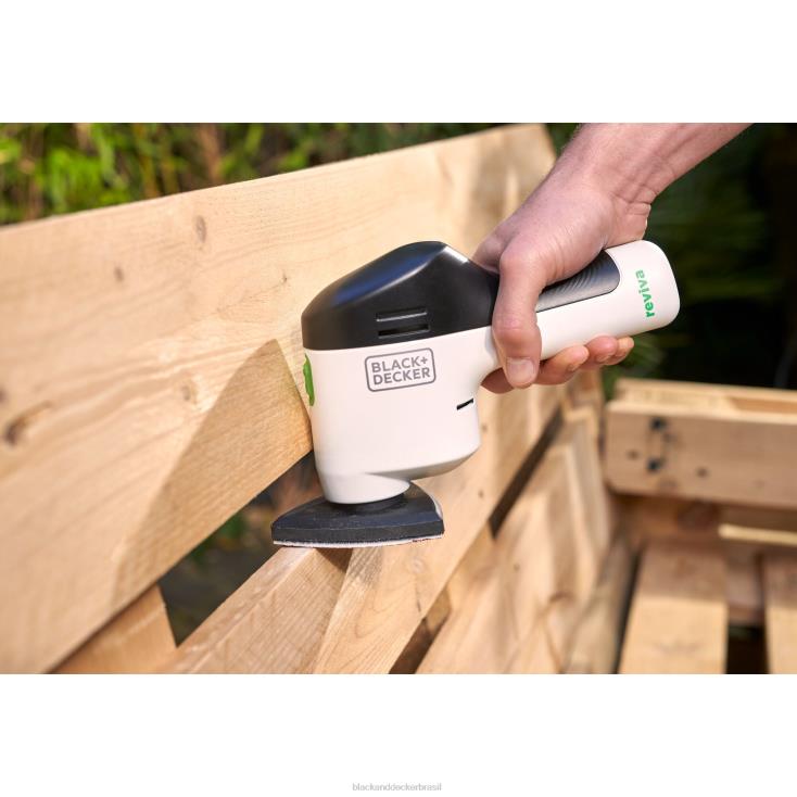 BLACK+DECKER N20D616Lixadeira de detalhes sem fio Reviva 12V Max com carregador ferramentas