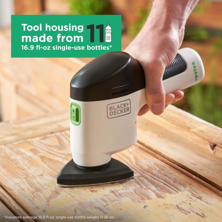 BLACK+DECKER N20D616Lixadeira de detalhes sem fio Reviva 12V Max com carregador ferramentas
