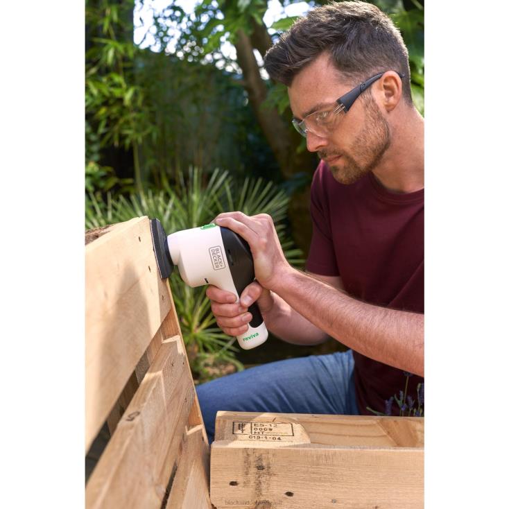 BLACK+DECKER N20D616Lixadeira de detalhes sem fio Reviva 12V Max com carregador ferramentas