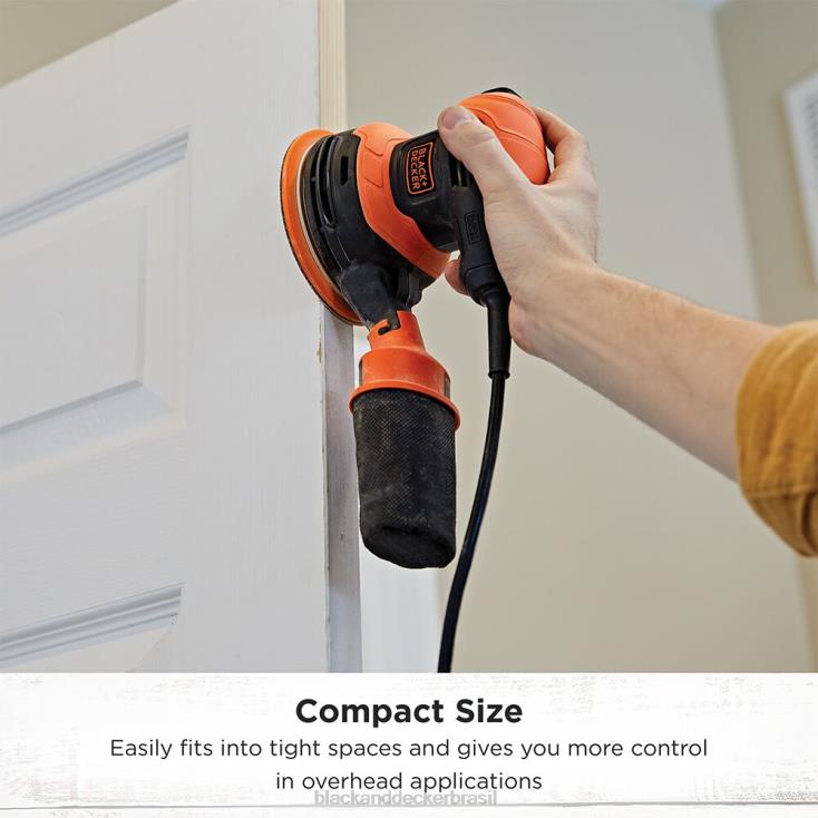 BLACK+DECKER N20D618lixadeira orbital aleatória de 5 polegadas 2,4 A ferramentas