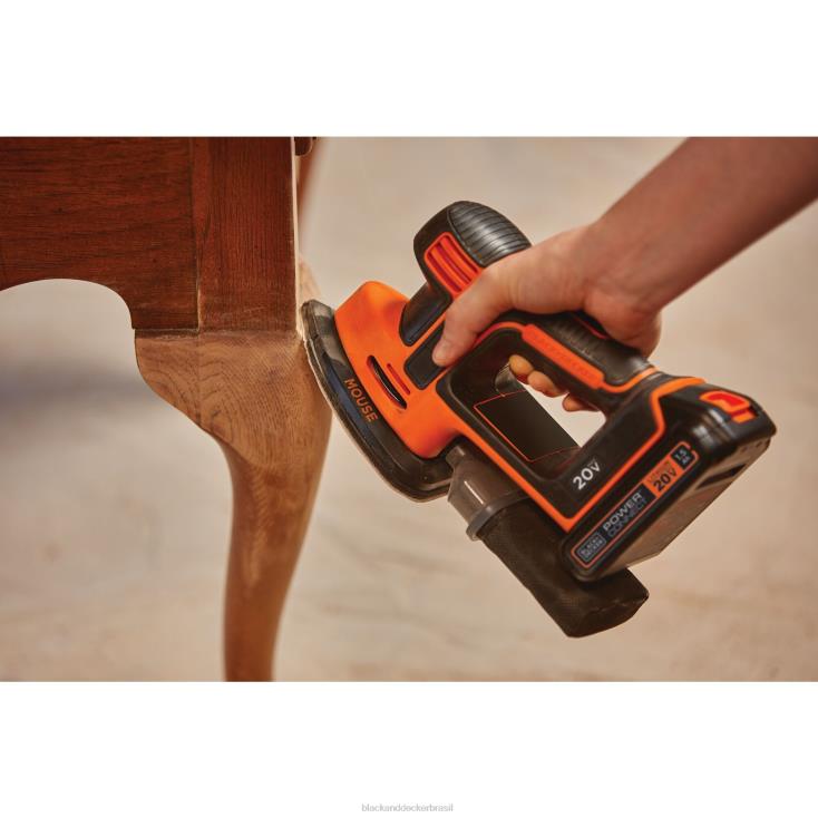 BLACK+DECKER N20D619Somente ferramenta lixadeira de mouse com potência máxima de 20 V ferramentas