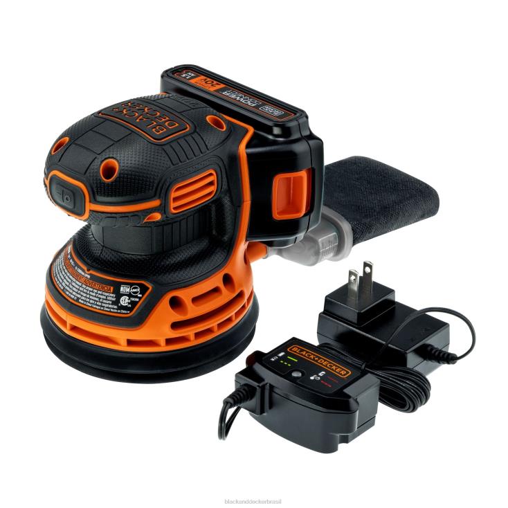 BLACK+DECKER N20D621Lixadeira orbital aleatória máxima 20v sem fio ferramentas