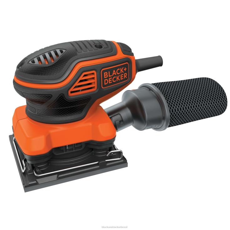 BLACK+DECKER N20D623Lixadeira orbital elétrica de 1/4 folha de 2,0 A ferramentas