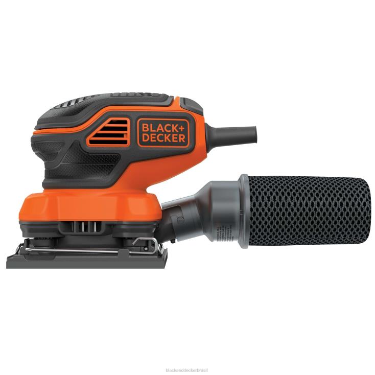 BLACK+DECKER N20D623Lixadeira orbital elétrica de 1/4 folha de 2,0 A ferramentas