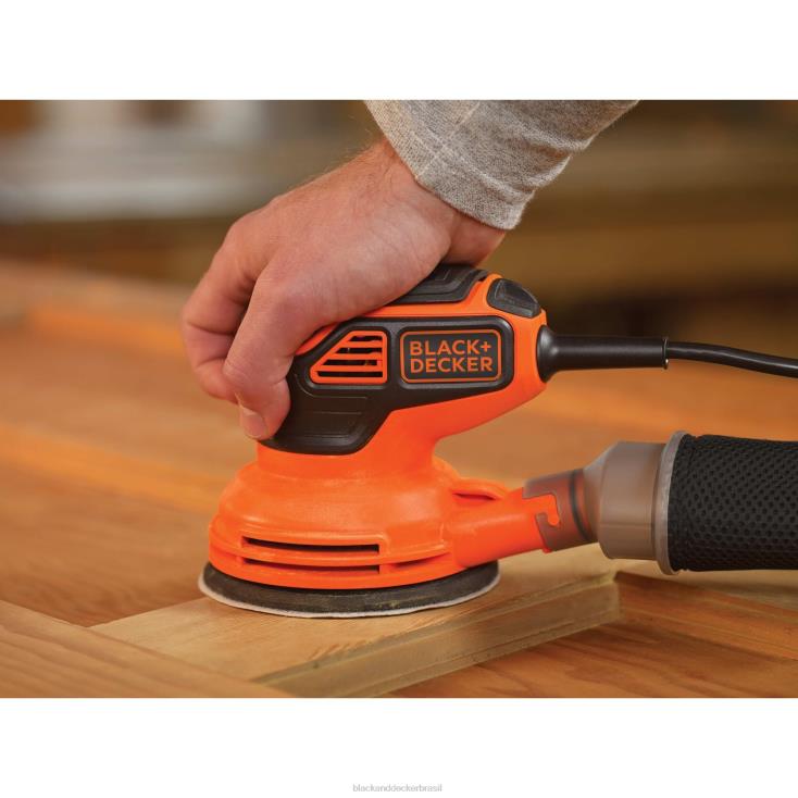 BLACK+DECKER N20D625Lixadeira orbital elétrica de 2,4 A e 5 pol. ferramentas