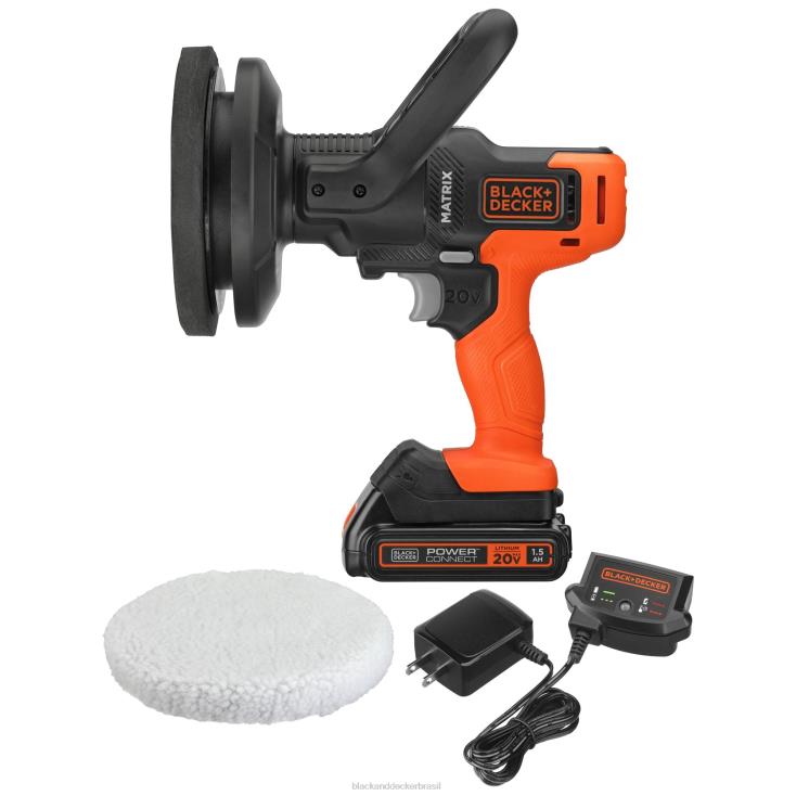 BLACK+DECKER N20D627kit de buffer máximo de matriz 20v com bateria e carregador incluídos ferramentas