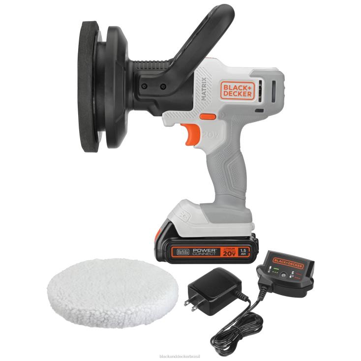 BLACK+DECKER N20D627kit de buffer máximo de matriz 20v com bateria e carregador incluídos ferramentas