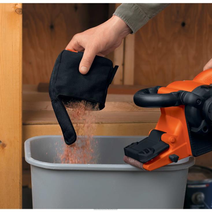 BLACK+DECKER N20D645lixadeira de cinta com saco de pó de 7 A, 3 polegadas por 21 polegadas ferramentas