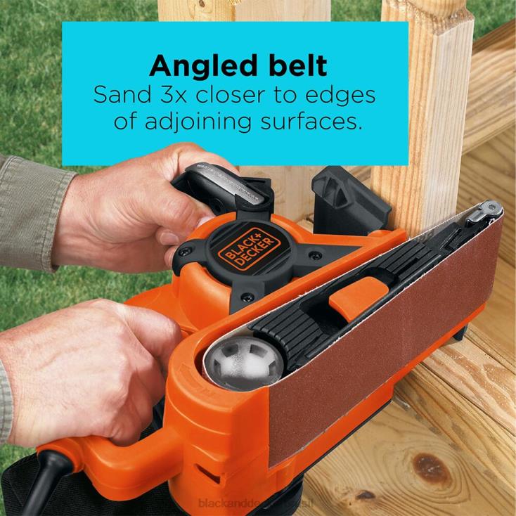 BLACK+DECKER N20D645lixadeira de cinta com saco de pó de 7 A, 3 polegadas por 21 polegadas ferramentas