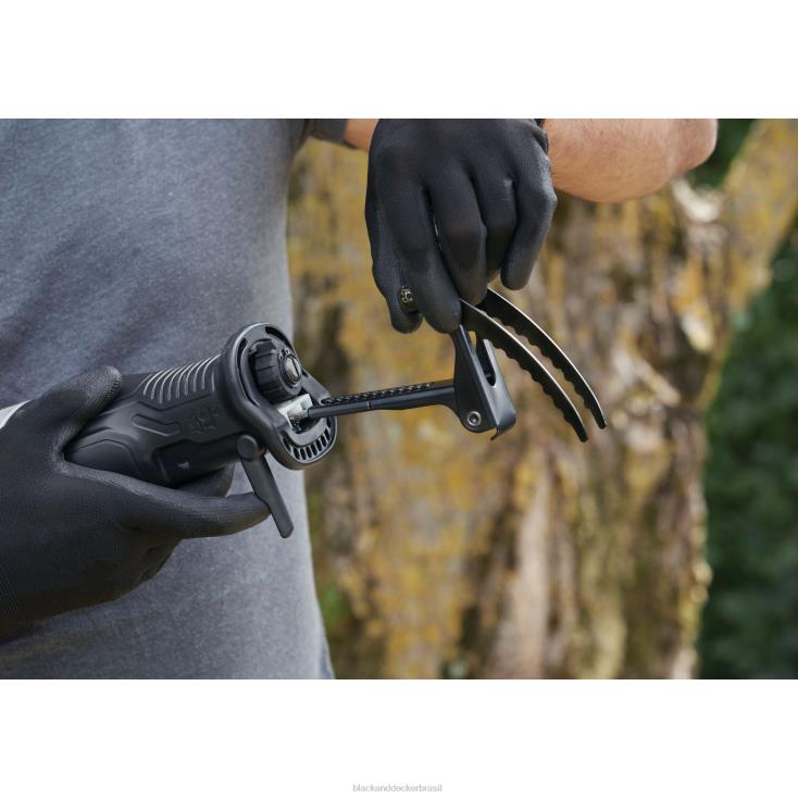 BLACK+DECKER N20D648Serra alternativa elétrica de 7 A com suporte de galho removível ferramentas