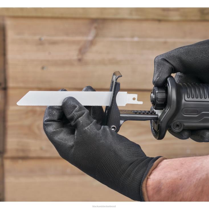 BLACK+DECKER N20D648Serra alternativa elétrica de 7 A com suporte de galho removível ferramentas