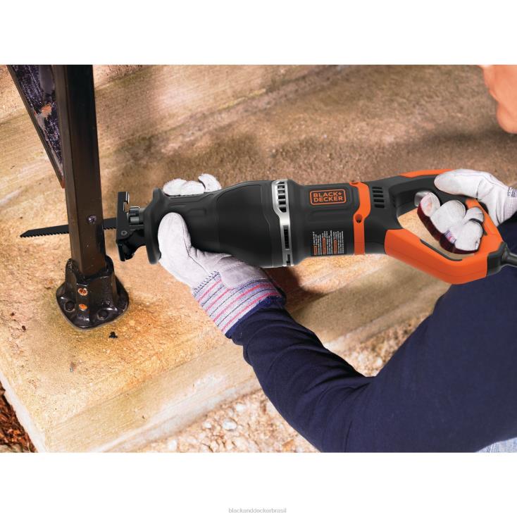 BLACK+DECKER N20D648Serra alternativa elétrica de 7 A com suporte de galho removível ferramentas
