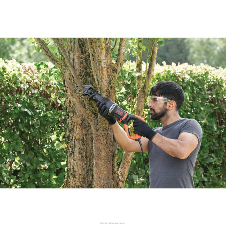 BLACK+DECKER N20D648Serra alternativa elétrica de 7 A com suporte de galho removível ferramentas