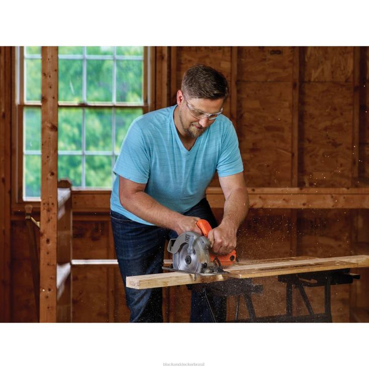BLACK+DECKER N20D656Serra circular de 7-1/4 polegadas com laser de 13 A ferramentas