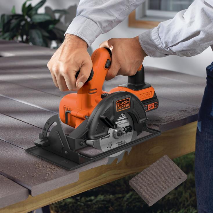 BLACK+DECKER N20D657Powerconnect máximo de 20 V, serra circular sem fio de 5-1/2 pol. ferramentas