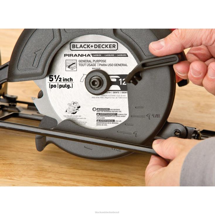 BLACK+DECKER N20D657Powerconnect máximo de 20 V, serra circular sem fio de 5-1/2 pol. ferramentas