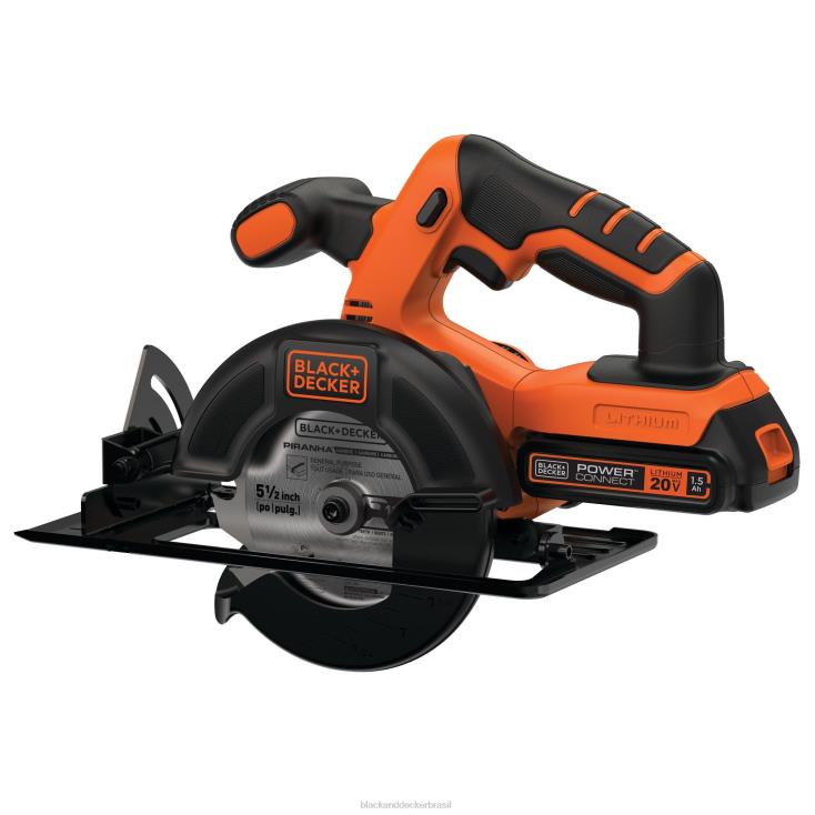 BLACK+DECKER N20D657Powerconnect máximo de 20 V, serra circular sem fio de 5-1/2 pol. ferramentas