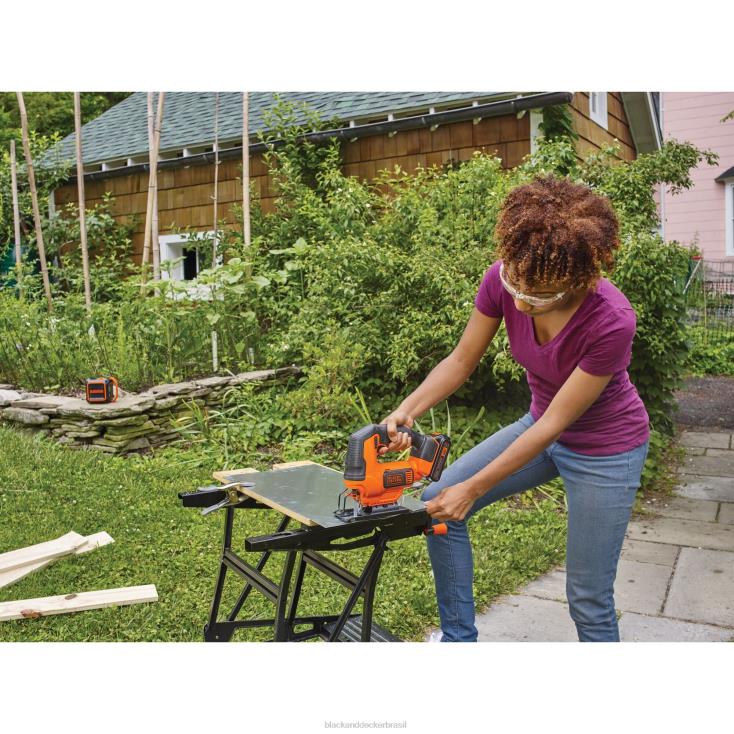 BLACK+DECKER N20D658Serra de vaivém sem fio powerconnect máxima de 20v ferramentas