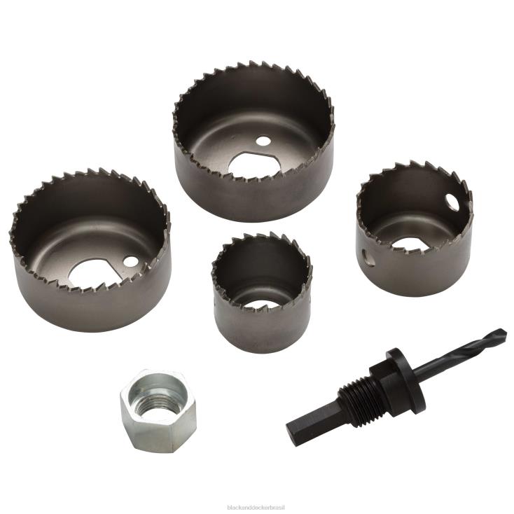 BLACK+DECKER N20D667kit de serra copo variado de 5 peças ferramentas