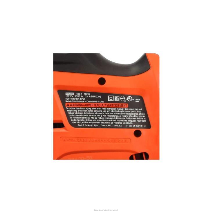 BLACK+DECKER N20D669serra manual elétrica com bolsa de armazenamento de 3,4 amperes ferramentas