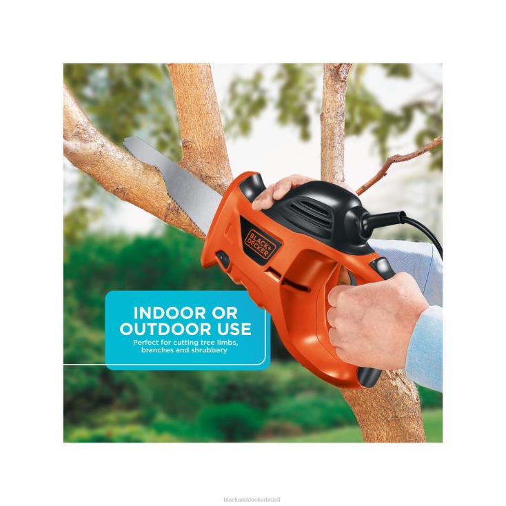 BLACK+DECKER N20D669serra manual elétrica com bolsa de armazenamento de 3,4 amperes ferramentas