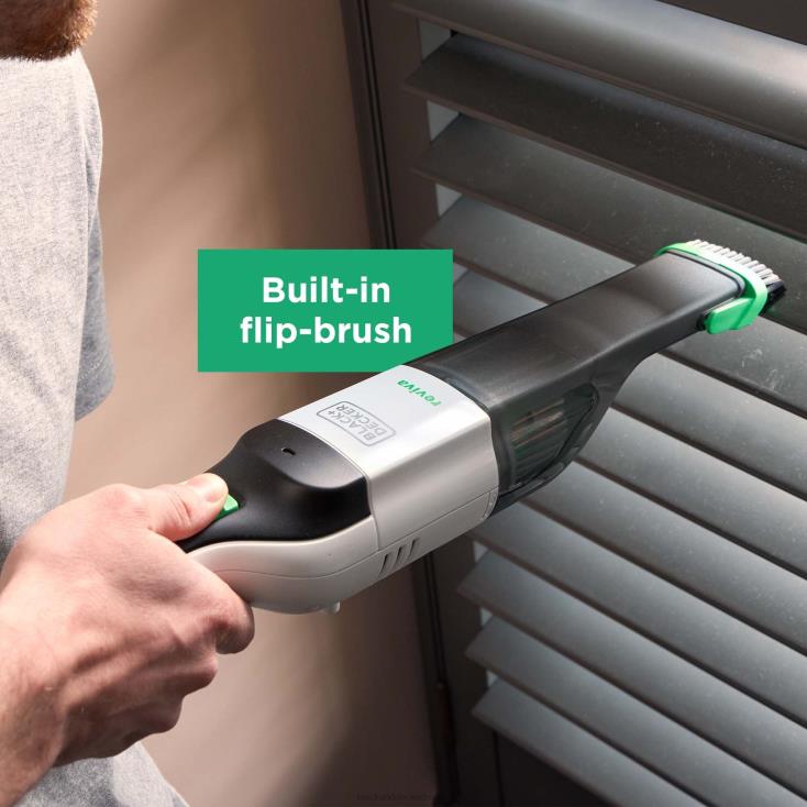 BLACK+DECKER N20D10aspirador de mão sem fio reviva 8v max com filtro de carregador e ferramenta para fendas de escova limpeza
