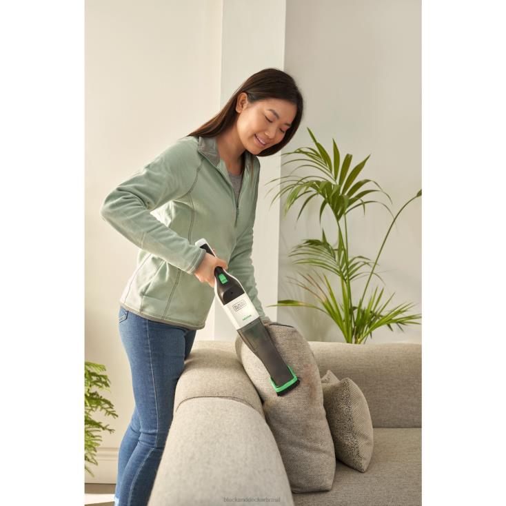 BLACK+DECKER N20D10aspirador de mão sem fio reviva 8v max com filtro de carregador e ferramenta para fendas de escova limpeza