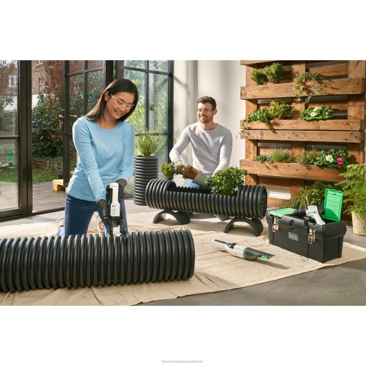 BLACK+DECKER N20D10aspirador de mão sem fio reviva 8v max com filtro de carregador e ferramenta para fendas de escova limpeza