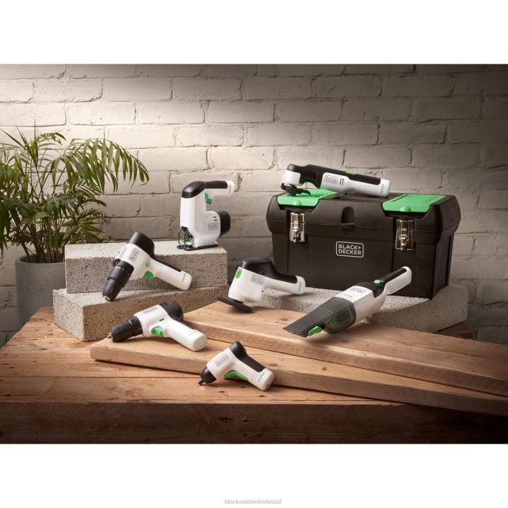 BLACK+DECKER N20D10aspirador de mão sem fio reviva 8v max com filtro de carregador e ferramenta para fendas de escova limpeza