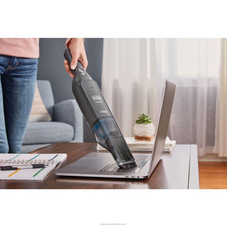 BLACK+DECKER N20D12Dustbuster aspirador de mão sem fio advancedclean slim com filtro de carregador e ferramenta para fendas de escova limpeza