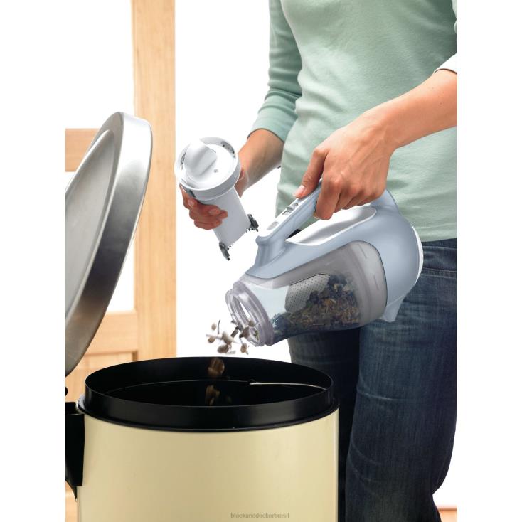 BLACK+DECKER N20D14Aspirador de mão sem fio max 16v max com carregador de parede e ferramenta para fendas de escova limpeza