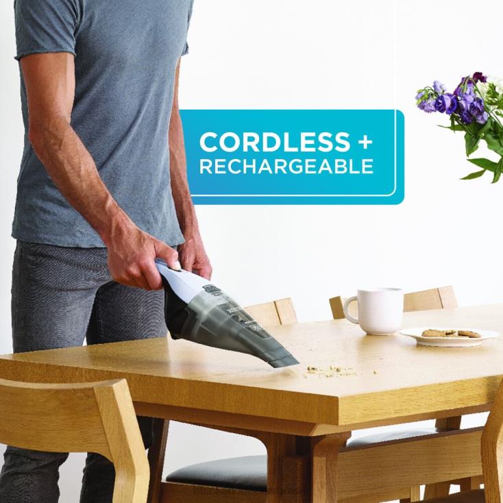 BLACK+DECKER N20D23Aspirador de pó portátil sem fio Dustbuster com carregador montável na parede limpeza
