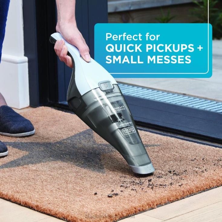 BLACK+DECKER N20D23Aspirador de pó portátil sem fio Dustbuster com carregador montável na parede limpeza