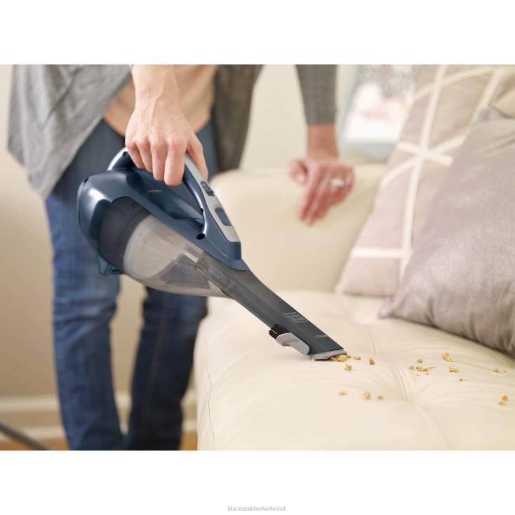 BLACK+DECKER N20D24aspirador de mão sem fio de limpeza avançada gen 9.5 de lítio - azul ardósia limpeza