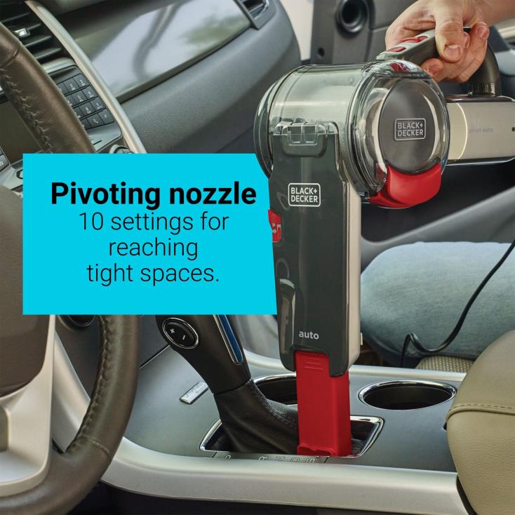 BLACK+DECKER N20D47pivot vac 12v max dc aspirador portátil para carro preto limpeza