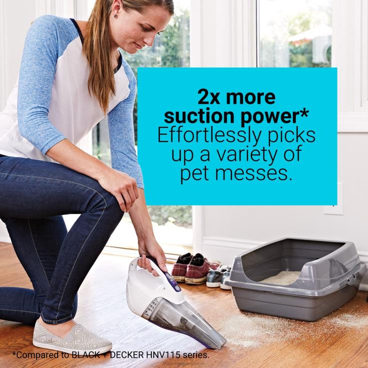 BLACK+DECKER N20D50Dustbuster QuickClean Pet Aspirador portátil sem fio limpeza