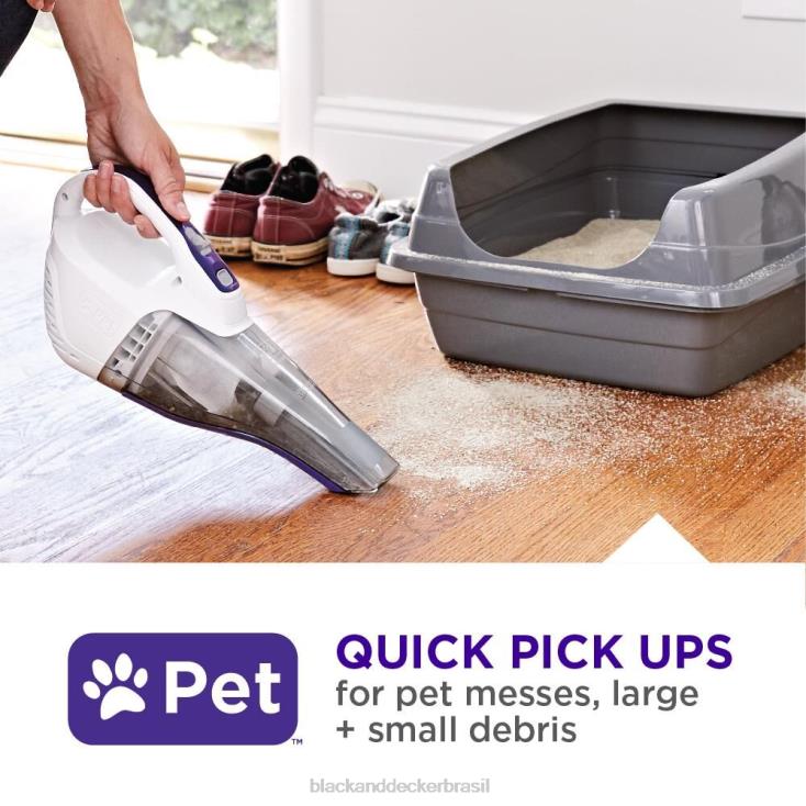 BLACK+DECKER N20D50Dustbuster QuickClean Pet Aspirador portátil sem fio limpeza