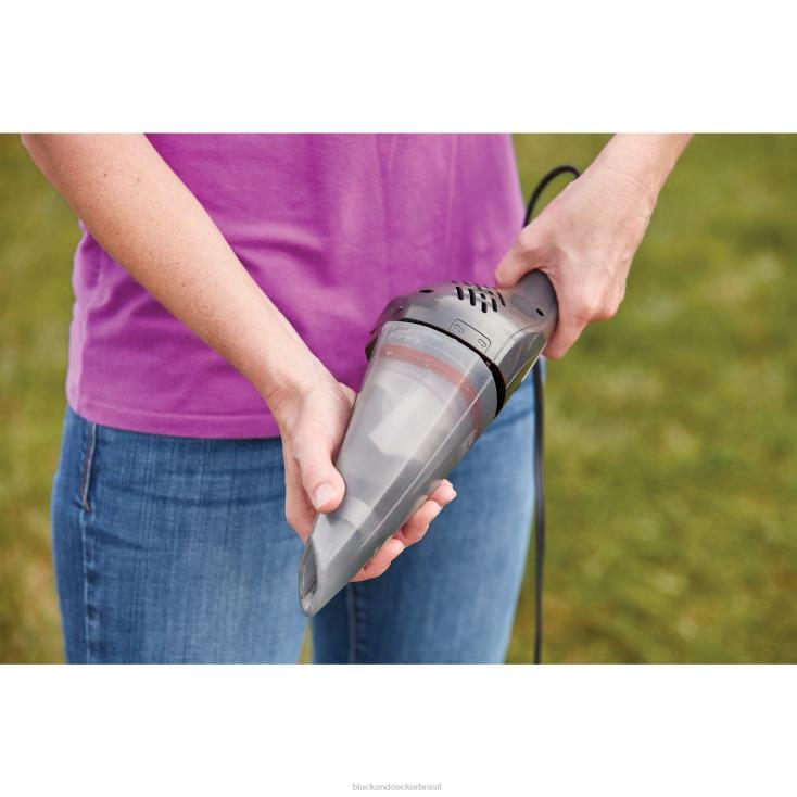 BLACK+DECKER N20D51Dustbuster 12v max dc quickclean carro aspirador portátil cinza limpeza