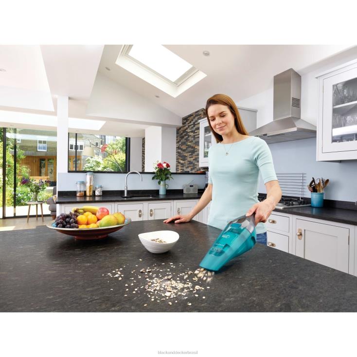 BLACK+DECKER N20D61Dustbuster quickclean sem fio aspirador portátil úmido / seco turquesa limpeza