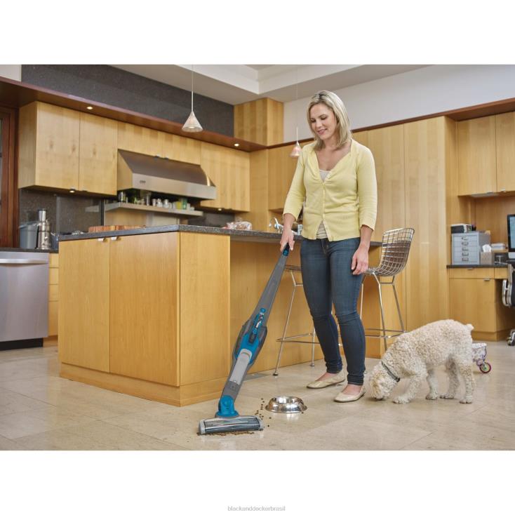 BLACK+DECKER N20D66aspirador de pó 2 em 1 de lítio sem fio (azul oceano profundo) limpeza