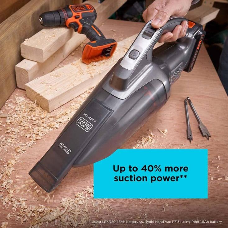 BLACK+DECKER N20D6aspirador portátil sem fio dustbuster 20v max powerconnect limpeza