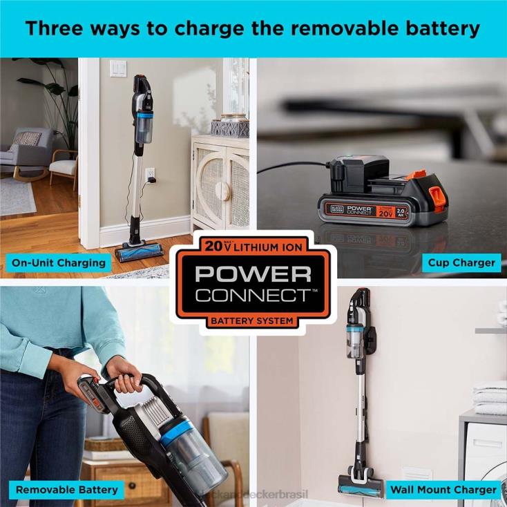 BLACK+DECKER N20D90powerseries extreme max 20v max aspirador sem fio limpeza