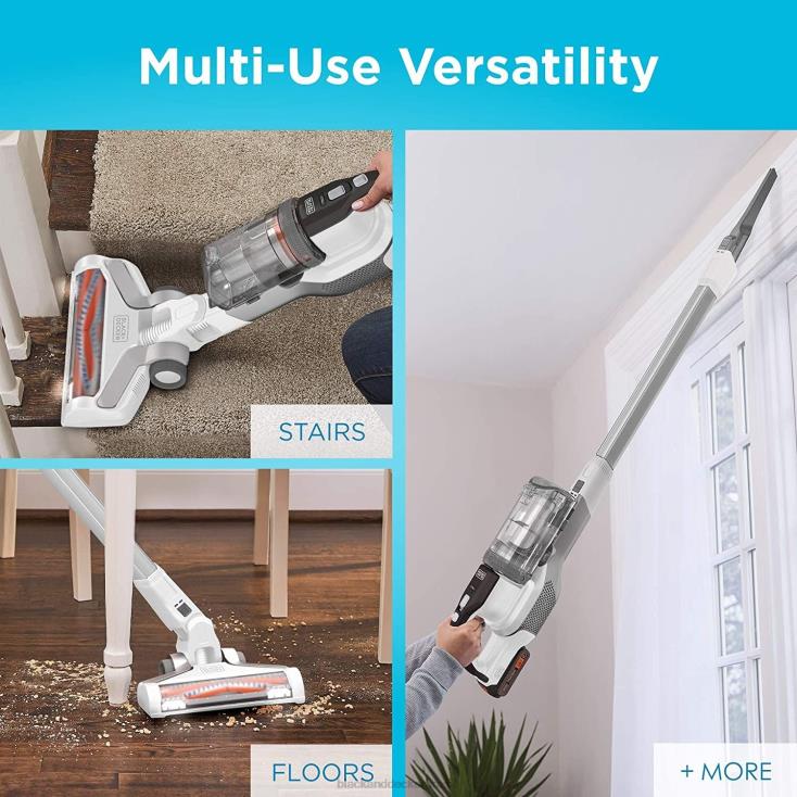 BLACK+DECKER N20D91powerseries extreme 20v max stick aspirador branco limpeza