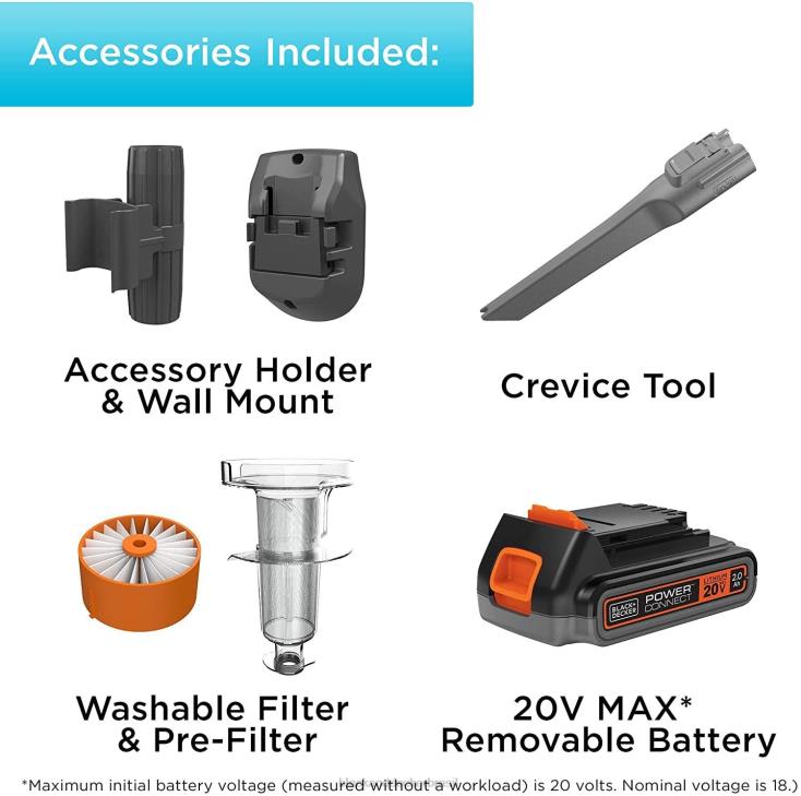 BLACK+DECKER N20D91powerseries extreme 20v max stick aspirador branco limpeza